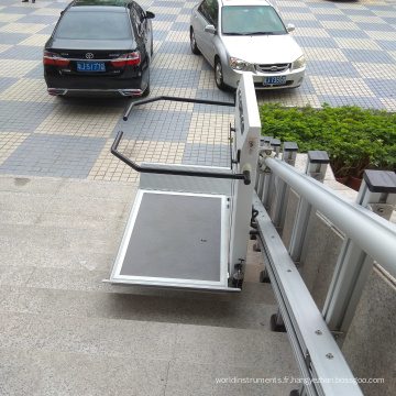 Plate-forme inclinée accessible aux personnes à mobilité réduite, monte-escalier en fauteuil roulant en provenance de Chine